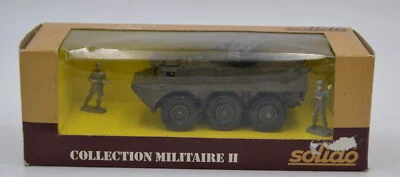 SOLIDE " COLLECTION MILITAIRE II VAB 6X6 N. 6056 " AVEC BOÎTE COMME PHOTO - Photo 1/4