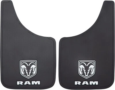 Pair of Ram Truck Logo Easy Fit Mud Splash Guard Flap 9x15" Set of 2 Universal - Image 1 of 4