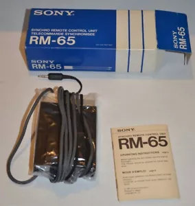Sony Synchro remote control unit RM-65 RM65 RM 65 - Picture 1 of 7