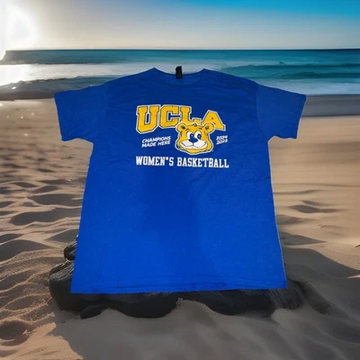 UCLA Bruins Women’s Basketball Champions Made Here ‘24-‘25 Shirt Large NCAA Vtg. - Image 1 of 4