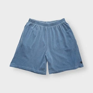 Vtg 90s YMLA Gym Sweat Shorts, Garment Dye, USA XL, Long Loose Sports Pockets - Picture 1 of 5