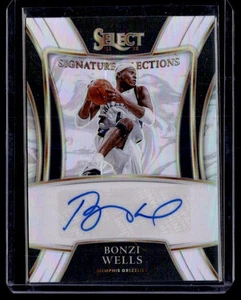 Bonzi Wells 2021-22 Panini Select Signature Selections #SS-BZW Grizzlies - Picture 1 of 2