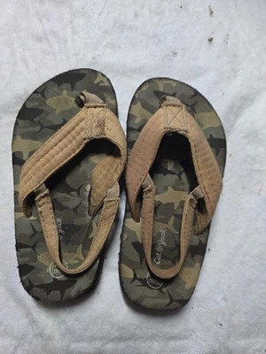 Sandalias Chanclas Cat & Jack Henry Camuflaje Talla XL (11/12) Niño Pequeño Camuflaje Marrón Foto 1 de 4