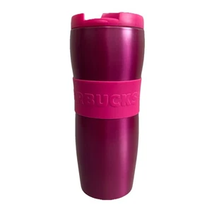 Starbucks 2022 Summer Dragonfruit Pink Stainless Insulated Hot Tumbler 12oz - Picture 1 of 7