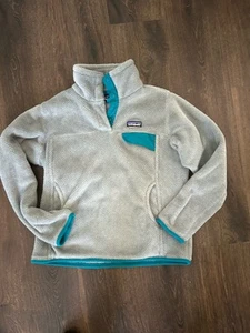 Pullover polar verde Patagonia S Synchilla Snap-T para mujer - Imagen 1 de 6