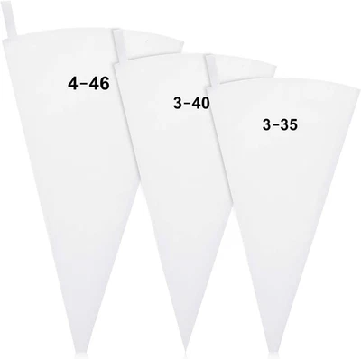 Многоразовый холщовый набор пакетов для кондитерских изделий — 14, 16, 18 дюймов для украшения тортов - Изображение 1 из 4