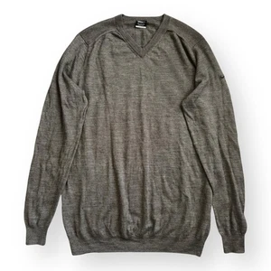 Maglione Nike scollo V XXLT Golf Tour Performance maglia lana merino grigio pullover - Foto 1 di 15