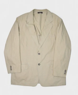 LL Bean Chaqueta Para Hombres 44 Caqui Blazer Algodón Safari Campo Deporte Abrigo 2 Botones Foto 1 de 4