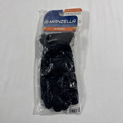 Легкие перчатки Manzella Infinium TouchTip черные мужские большие новые с ценниками водонепроницаемые - Изображение 1 из 2