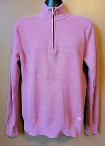 Brooks Brothers Mens Orchid Purple 1/2 Zip Mock Neck Sweater Cashmere/Cotton | M - Picture 1 of 12