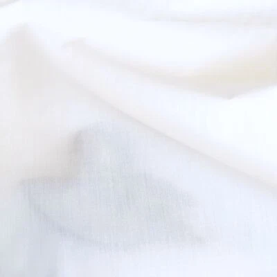 Baumwolle BATIST Sommerbekleidung wie Blusen Hemden Stoff Dekostoff in weiss