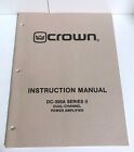 Crown DC-300A Series II Dual Channel Power Amplifier Instruction Manual