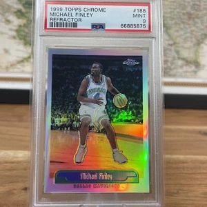 1999 Topps Chrome Refractor Michael Finley PSA9 #188 - Picture 1 of 4