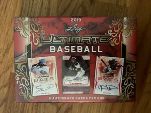 2019 Leaf Ultimate Draft Baseball Hobby Box Unopened Factory Sealed 6 Autos - Picture 1 of 2