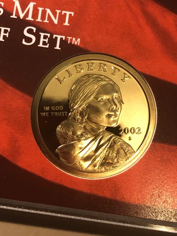 2002 S SACAGAWEA GEM PROOF DOLLAR COIN  **DIRECT FROM SET & FREE SHIP Cover