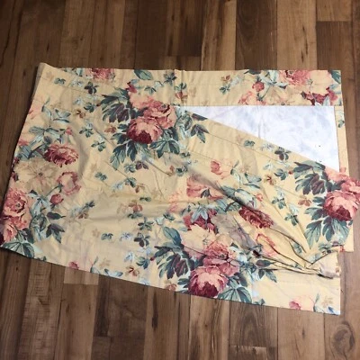 UM anéis ajustáveis Ralph Lauren Elsa Grasslands cortina floral 86"" - Imagem 1 de 4