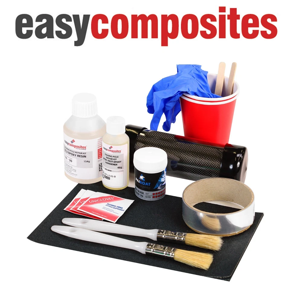 Fishing Pole Repair Kit Carbon Fibre / Fiber Fishing Pole / DIY Rod Repair Kit - Image 1 of 1