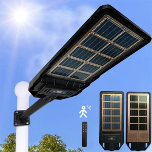 Commercial Solar Street Lights Outdoor Dusk to Dawn Solar High Bright Lamp HOT - Picture 1 of 15