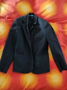 Ladies Black Formal Jacket with green Stripe on Lining Size 14 - Picture 1 of 12