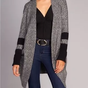 PEYTON JENSEN Damen Longpullover vorne offen Fronttaschen Größe XS - Bild 1 von 12