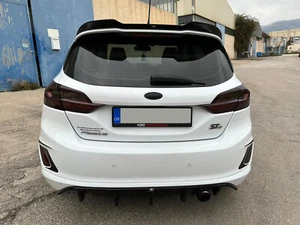 ROOF SPOILER CAP EXTENSION FOR FORD FIESTA MK8 ST / ST-LINE (2017-) GLOSS BLACK - Picture 1 of 8