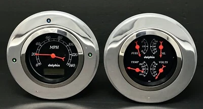 1947 1948 1949 1950 1951 1952 1953 Chevy Truck Gauge Panel Set Negro Foto 1 de 4