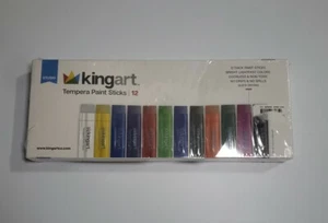 Tempera Paint Sticks Kingart  Set of 12 - Picture 1 of 3