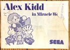 NOTICE SEULE ALEX KIDD IN MIRACLE WORLD abimée SEGA MASTER SYSTEM PAL EURO SMS