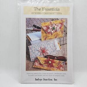 Indygo Junction  Sewing Pattern THE ESSENTIALS Eyeglass Case Make-up Pouch Uncut