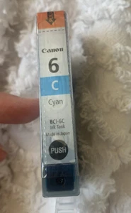 Canon BCI-6C Original Tintenpatrone Cyan Canon 4706A003 ohne Karton versiegelt - Bild 1 von 5