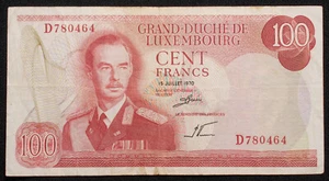 Luxemburg 100 Francs 1970 P-56 (M0205) - BA-K - Bild 1 von 2