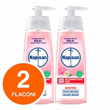 Napisan Gel Igiene Detergente Mani Camomilla Disinfetta Batteri 2x200ml