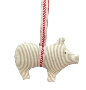 Dekohänger SCHWEIN Streifen PETERS JUL 12cm by Danishville | Weihnachten, Ferkel - Bild 1 von 2