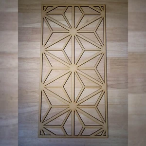 Art Deco Star Decorative Screen Radiator Cabinet Panel 2FT x 4FT 3mm 6mm 0093 - Picture 1 of 12