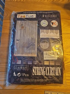 Cortinas de cadena de puerta con cuentas YaoYue para puerta 100 x 200 cm, rojo/verde Foto 1 de 4