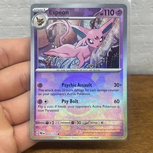 Espeon 033/131 Prismatic Evolutions Reverse Holo Poke Ball Pattern [Mint] - Picture 1 of 2
