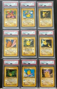 PSA 10, 9, 8 Pokemon Card Pikachu World Collection 2000  Set of 9 Japanese - Picture 1 of 19