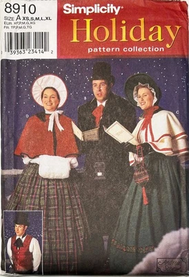 Vtg Simplicity 8910 Holiday Pattern Collection Size XS-S-M-L-XL Uncut - Image 1 of 2