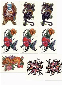 Animal & Flowers Vending Machine Temporary Tattoo lot of 23 - Picture 1 of 4