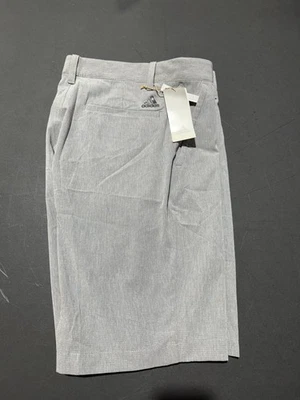 NUEVO CON ETIQUETAS PANTALONES CORTOS ADIDAS CROSSHATCH PARA HOMBRE, TALLA: 32, COLOR: GRIS/BLANCO (M9.16) Foto 1 de 2
