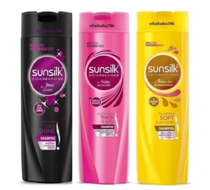 Sunsilk Shampoo Collection 3 Types Shine,Straight,Thick&Long,Healthy,Soft 180 ML - Picture 1 of 4