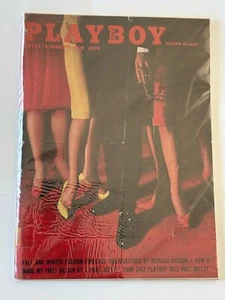 Playboy MAGAZINE - October, 1961 (Playmate JEAN CANNON) Centerfold Intact - Picture 1 of 2