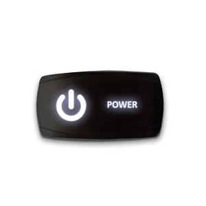 POWER - Horizontal LED Rocker Switch 5 Pin Dual Light 20A 12V ON / OFF - Picture 1 of 11