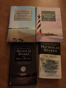 Nicholas Sparks Romance Books Lot of 4 - First Editions - Picture 1 of 8