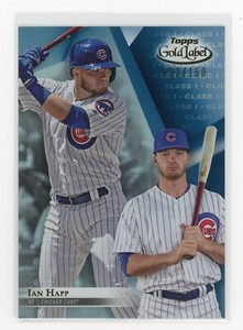 2018 Topps Gold Label Class 1 Blue Parallel #32 Ian Happ /150 Chicago Cubs