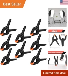 Paquete versátil de 12 clips de resorte de plástico - perfectos para carpintería y fotografía - Imagen 1 de 9