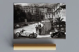 Póster del Gran Premio de Mónaco 1933, estampado vintage de carreras de Fórmula 1, 36x24", fanático de las carreras - Imagen 1 de 6