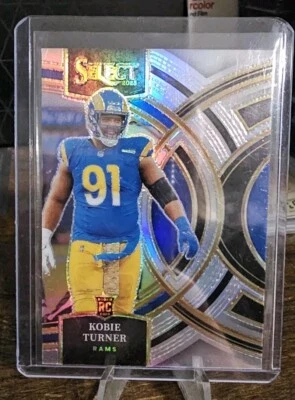 2023 Panini Select - Premier Level Silver Prizm #131 Kobie Turner (RC) *RAMS* - Image 1 of 2