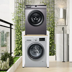 Adjustable Washer and Dryer Storage Shelf Organizer Rack Washer and Dryer Rack - Picture 1 of 19
