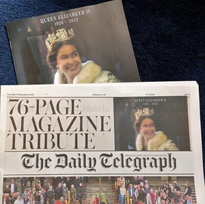 Daily Telegraph Zeitung 17. September 2022 Queen Elizabeth II Vigil - Hommage - Bild 1 von 12